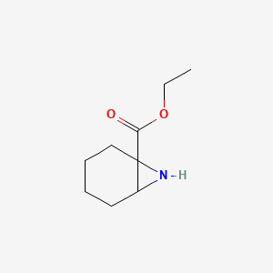 molecular formula C9H15NO2 B2637048 Ethyl 7-azabicyclo[4.1.0]heptane-1-carboxylate CAS No. 90608-39-2