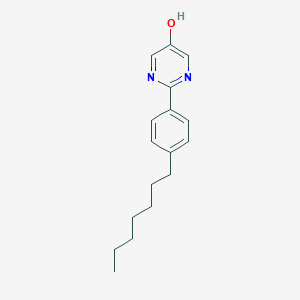 molecular formula C17H22N2O B026371 2-(4-Heptylphenyl)pyrimidin-5-OL CAS No. 106809-01-2