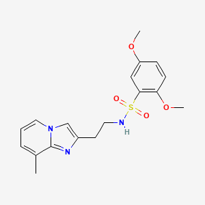 2,5-dimethoxy-N-(2-(8-methylimidazo[1,2-a]pyridin-2-yl)ethyl)benzenesulfonamide