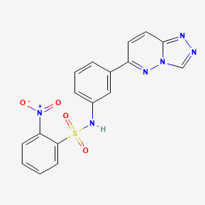 N-(3-([1,2,4]triazolo[4,3-b]pyridazin-6-yl)phenyl)-2-nitrobenzenesulfonamide