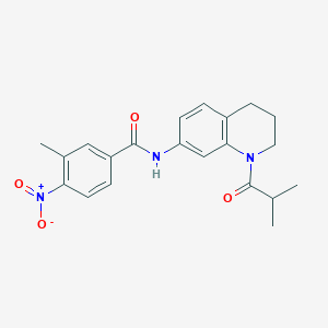 N-(1-isobutyryl-1,2,3,4-tetrahydroquinolin-7-yl)-3-methyl-4-nitrobenzamide