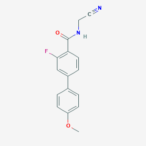 N-(cyanomethyl)-3-fluoro-4'-methoxy-[1,1'-biphenyl]-4-carboxamide