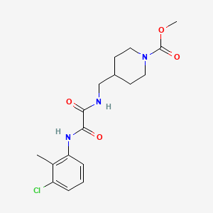 Methyl 4-((2-((3-chloro-2-methylphenyl)amino)-2-oxoacetamido)methyl)piperidine-1-carboxylate