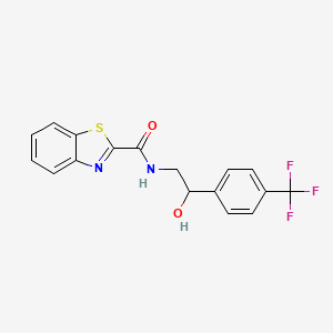 N-(2-hydroxy-2-(4-(trifluoromethyl)phenyl)ethyl)benzo[d]thiazole-2-carboxamide