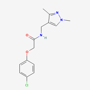 2-(4-chlorophenoxy)-N-((1,3-dimethyl-1H-pyrazol-4-yl)methyl)acetamide
