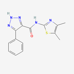 N-(4,5-dimethylthiazol-2-yl)-4-phenyl-1H-1,2,3-triazole-5-carboxamide