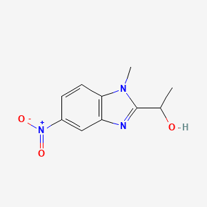 1-(1-methyl-5-nitro-1H-1,3-benzodiazol-2-yl)ethan-1-ol