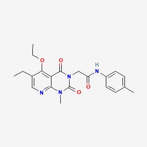 2-(5-ethoxy-6-ethyl-1-methyl-2,4-dioxo-1,2-dihydropyrido[2,3-d]pyrimidin-3(4H)-yl)-N-(p-tolyl)acetamide