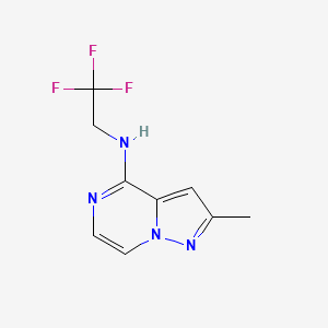 2-Methyl-N-(2,2,2-trifluoroethyl)pyrazolo[1,5-a]pyrazin-4-amine