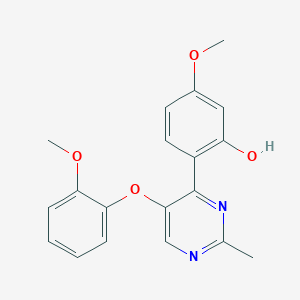 5-Methoxy-2-(5-(2-methoxyphenoxy)-2-methylpyrimidin-4-yl)phenol