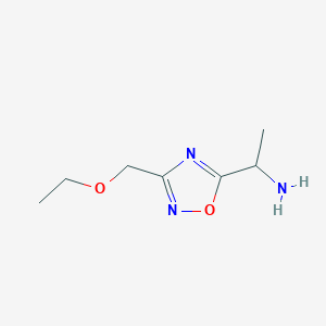 1-[3-(Ethoxymethyl)-1,2,4-oxadiazol-5-yl]ethan-1-amine