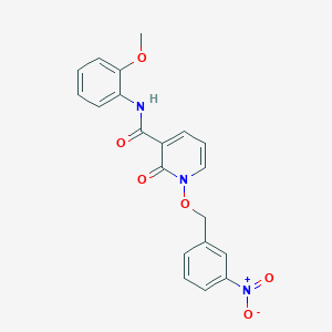 N-(2-methoxyphenyl)-1-((3-nitrobenzyl)oxy)-2-oxo-1,2-dihydropyridine-3-carboxamide