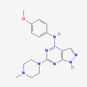 N-(4-methoxyphenyl)-6-(4-methylpiperazin-1-yl)-1H-pyrazolo[3,4-d]pyrimidin-4-amine