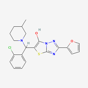 5-((2-Chlorophenyl)(3-methylpiperidin-1-yl)methyl)-2-(furan-2-yl)thiazolo[3,2-b][1,2,4]triazol-6-ol