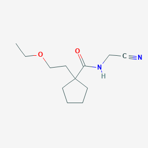 molecular formula C12H20N2O2 B2637190 N-(cyanomethyl)-1-(2-ethoxyethyl)cyclopentane-1-carboxamide CAS No. 2094887-58-6