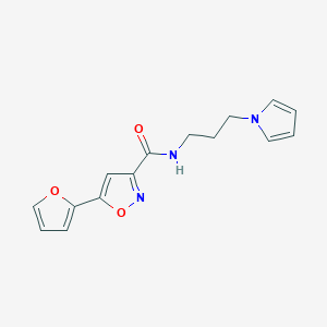 N-(3-(1H-pyrrol-1-yl)propyl)-5-(furan-2-yl)isoxazole-3-carboxamide
