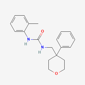 1-((4-phenyltetrahydro-2H-pyran-4-yl)methyl)-3-(o-tolyl)urea