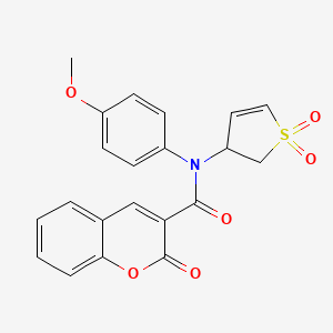 N-(1,1-dioxido-2,3-dihydrothiophen-3-yl)-N-(4-methoxyphenyl)-2-oxo-2H-chromene-3-carboxamide
