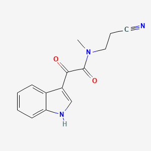 N-(2-cyanoethyl)-2-(1H-indol-3-yl)-N-methyl-2-oxoacetamide