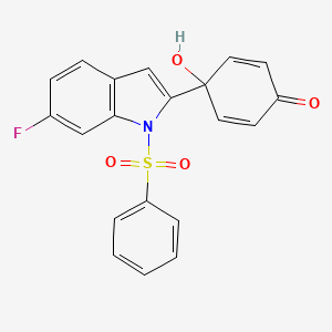 molecular formula C20H14FNO4S B2637207 AJM 290 