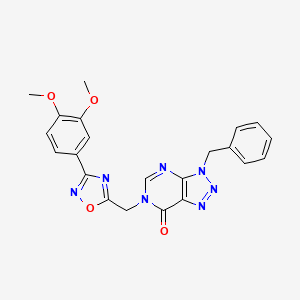 3-benzyl-6-((3-(3,4-dimethoxyphenyl)-1,2,4-oxadiazol-5-yl)methyl)-3H-[1,2,3]triazolo[4,5-d]pyrimidin-7(6H)-one