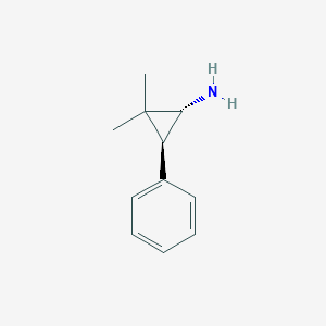 molecular formula C11H15N B2637212 (1R,3S)-2,2-dimethyl-3-phenylcyclopropan-1-amine CAS No. 882188-78-5