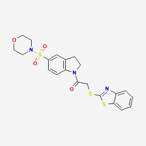 2-(Benzo[d]thiazol-2-ylthio)-1-(5-(morpholinosulfonyl)indolin-1-yl)ethanone