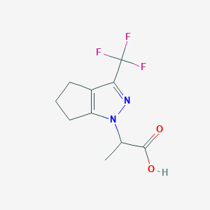 2-[3-(trifluoromethyl)-5,6-dihydrocyclopenta[c]pyrazol-1(4H)-yl]propanoic acid