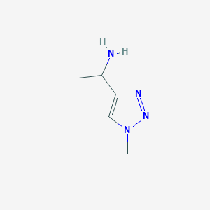 molecular formula C5H10N4 B2637267 1-(1-methyl-1H-1,2,3-triazol-4-yl)ethan-1-amine CAS No. 1515908-30-1