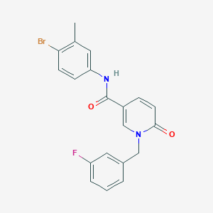 molecular formula C20H16BrFN2O2 B2637268 N-(4-bromo-3-methylphenyl)-1-[(3-fluorophenyl)methyl]-6-oxo-1,6-dihydropyridine-3-carboxamide CAS No. 941911-01-9