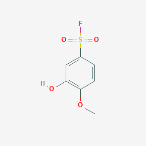 molecular formula C7H7FO4S B2637276 3-Hydroxy-4-methoxybenzene-1-sulfonyl fluoride CAS No. 1824415-91-9