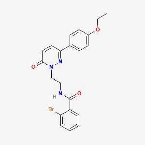 molecular formula C21H20BrN3O3 B2637277 2-bromo-N-(2-(3-(4-ethoxyphenyl)-6-oxopyridazin-1(6H)-yl)ethyl)benzamide CAS No. 921533-10-0