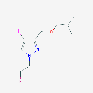 molecular formula C10H16FIN2O B2637283 1-(2-fluoroethyl)-4-iodo-3-(isobutoxymethyl)-1H-pyrazole CAS No. 1856086-89-9