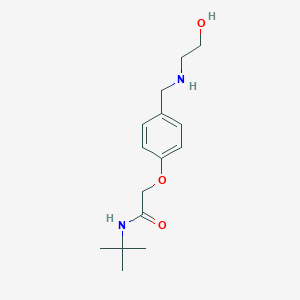 molecular formula C15H24N2O3 B263730 N-(tert-butyl)-2-(4-{[(2-hydroxyethyl)amino]methyl}phenoxy)acetamide 