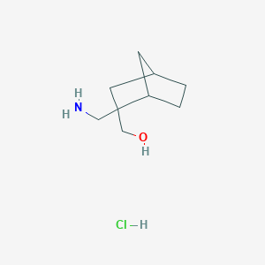 (2-(Aminomethyl)bicyclo[2.2.1]heptan-2-yl)methanol hydrochloride
