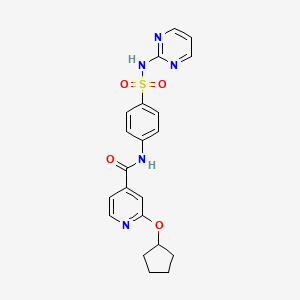 2-(cyclopentyloxy)-N-(4-(N-(pyrimidin-2-yl)sulfamoyl)phenyl)isonicotinamide