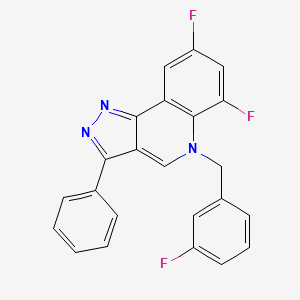 6,8-difluoro-5-(3-fluorobenzyl)-3-phenyl-5H-pyrazolo[4,3-c]quinoline
