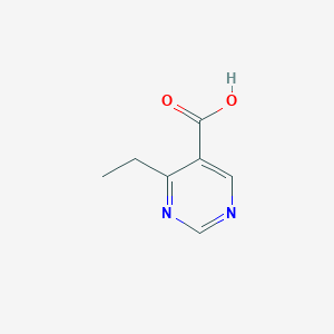 molecular formula C7H8N2O2 B2637349 4-Ethylpyrimidine-5-carboxylic acid CAS No. 1147710-24-4