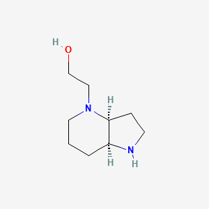 molecular formula C9H18N2O B2637365 rac-2-[(3aR,7aR)-octahydro-1H-pyrrolo[3,2-b]pyridin-4-yl]ethan-1-ol CAS No. 2503155-73-3