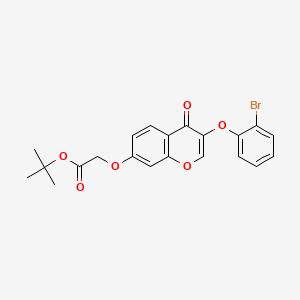 molecular formula C21H19BrO6 B2637370 tert-butyl 2-{[3-(2-bromophenoxy)-4-oxo-4H-chromen-7-yl]oxy}acetate CAS No. 848728-28-9