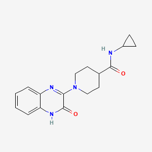 N-cyclopropyl-1-(3-oxo-3,4-dihydroquinoxalin-2-yl)piperidine-4-carboxamide