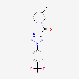 (3-methylpiperidin-1-yl)(2-(4-(trifluoromethyl)phenyl)-2H-tetrazol-5-yl)methanone