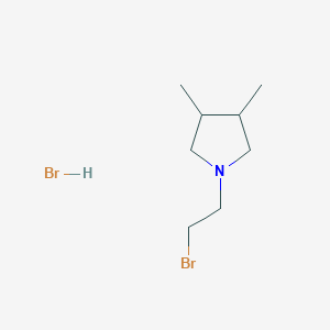 1-(2-Bromoethyl)-3,4-dimethylpyrrolidine;hydrobromide