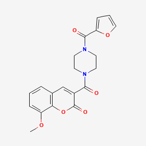 3-{[4-(2-furoyl)-1-piperazinyl]carbonyl}-8-methoxy-2H-chromen-2-one