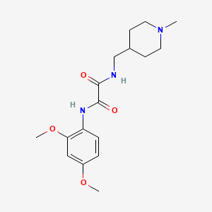molecular formula C17H25N3O4 B2637415 N-(2,4-dimethoxyphenyl)-N'-[(1-methylpiperidin-4-yl)methyl]ethanediamide CAS No. 953171-57-8