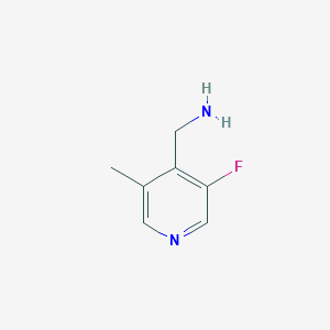 molecular formula C7H9FN2 B2637426 (3-fluoro-5-methylpyridin-4-yl)methanamine CAS No. 1393574-39-4