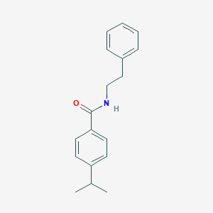 molecular formula C18H21NO B263744 N-(2-phenylethyl)-4-(propan-2-yl)benzamide 