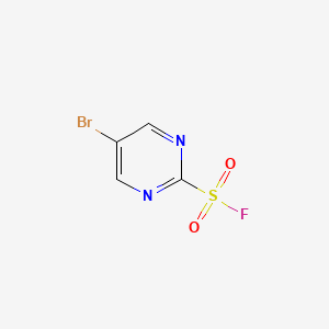 molecular formula C4H2BrFN2O2S B2637463 5-Bromopyrimidine-2-sulfonyl fluoride CAS No. 2172554-28-6