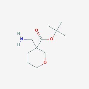 molecular formula C11H21NO3 B2637498 Tert-butyl 3-(aminomethyl)oxane-3-carboxylate CAS No. 2138241-33-3