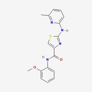 molecular formula C17H16N4O2S B2637507 N-(2-methoxyphenyl)-2-[(6-methylpyridin-2-yl)amino]-1,3-thiazole-4-carboxamide CAS No. 1286710-51-7